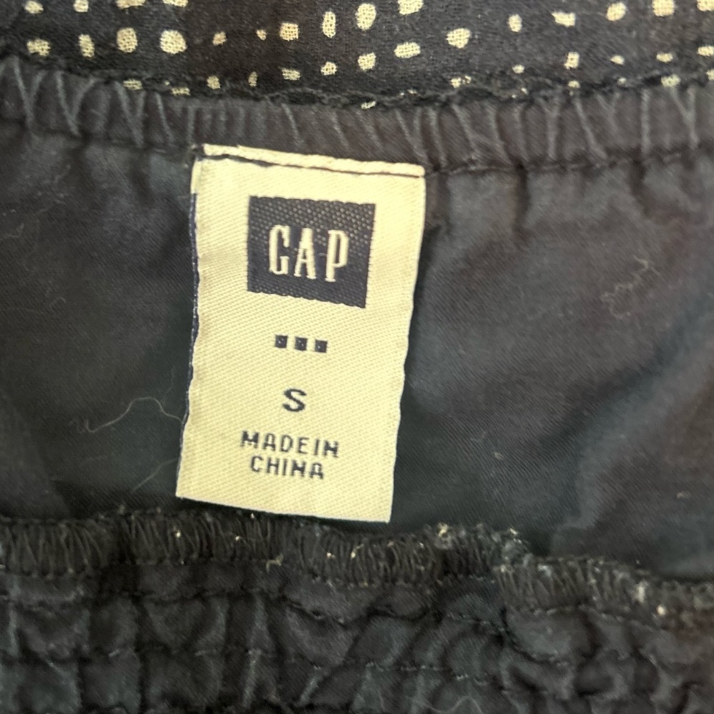 Gap Cotton Adjustable Spaghetti Strap Spotted Cam… - image 3